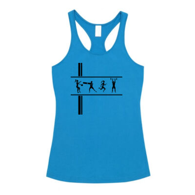 Ladies - Lonedog - T-back Singlet - Dark Brand Thumbnail